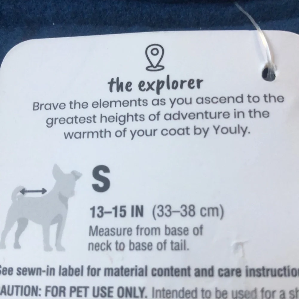 NWT YOULY the explorer reversible winter jacket S